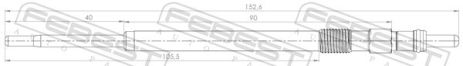 Свеча накаливания Peugeot Boxer C/Boxer/Fiat Ducato C, FEBEST (25642001)