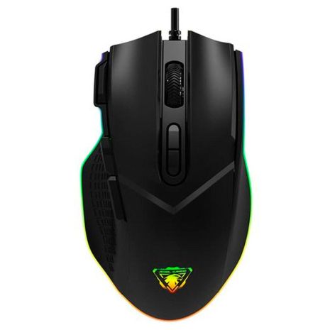 Дротова миша Jedel GM800 ігрова з RGB підсвічуванням black