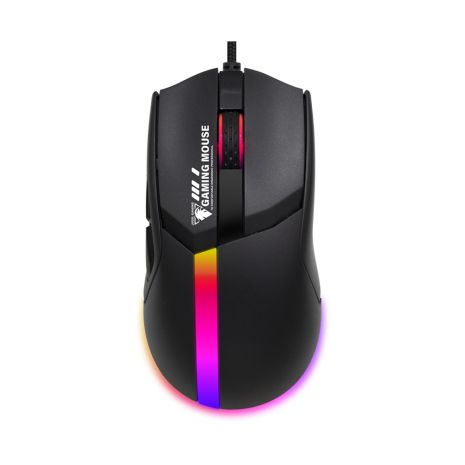 Дротова миша Jedel GM1401 ігрова з RGB підсвічуванням black Дротова миша Jedel GM1401 ігрова з RGB підсвічуванням black