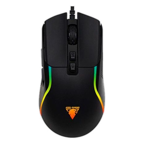 Дротова миша Jedel GM109 ігрова з RGB підсвічуванням black