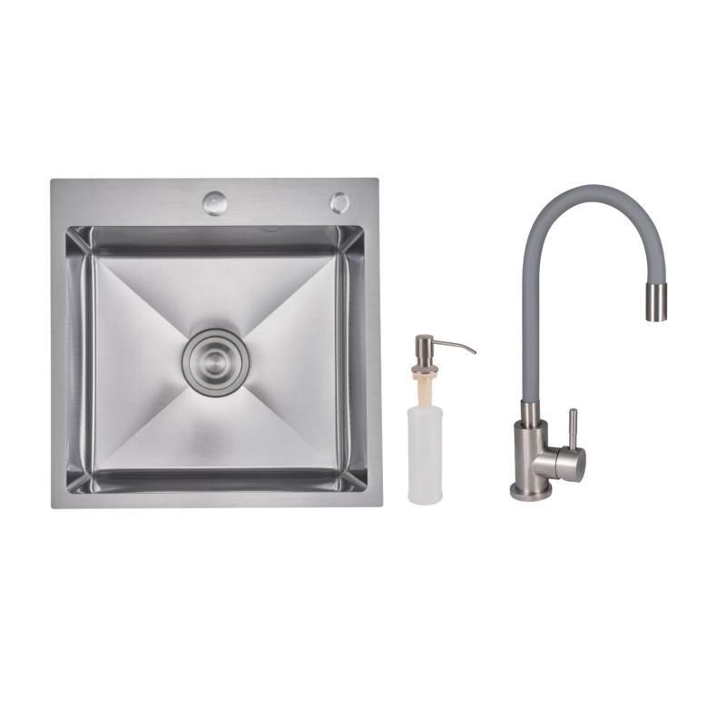 Акционный набор Lidz: мойка H5050H интегрированная Decor Honeycomb 2,5/0,5 мм LDH5050DEC48365 + Смеситель Aria для кухни с гибким Акционный набор Lidz: мойка H5050H интегрированная Decor Honeycomb 2,5/0,5 мм LDH5050DEC48365 + Смеситель Aria для кухни с гибким
