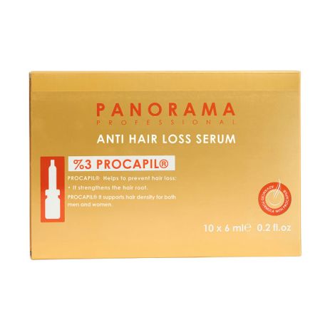 Сыворотка из 3% прокапила для склонных к выпадению волос PANORAMA, 6 мл х 10