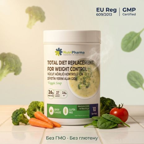Дієтична добавка Поживний суп "Овочевий" Nutripharma, 600 г