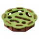 Іграшка-лабіринт для кішок, з 3 кульками, фетрова кругла 30cm Green-brown