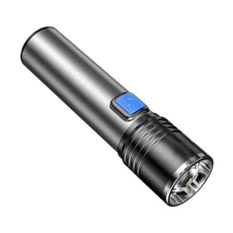 Ліхтарик ультрафіолетовий K31 365nm 3 режиму Aluminum (110*25mm) на акумуляторі із зарядкою по Type-C Gray