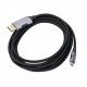 Кабель-адаптер Type-C to DisplayPort 1.4 8K-60Hz/4K-144Hz/2K-240Hz DP1.4 2m Black-gray
