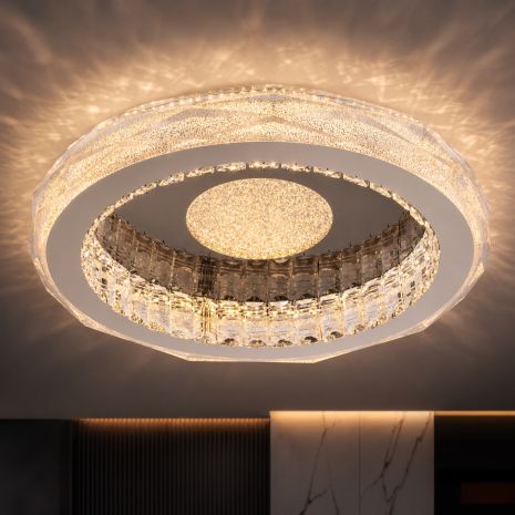 Люстра стельова VALESO S1001-500C DARK CHROME+CR, хром, LED 114W Люстра стельова VALESO S1001-500C DARK CHROME+CR, хром, LED 114W