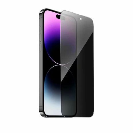 Захисне скло HOCO A34 Plus 9D Large Arc Anti-spy dustproof for iPhone 14 Pro Black