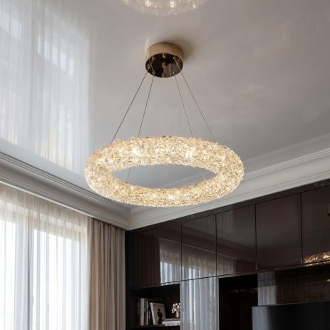 Люстра кругла із кристалами Artlight 59W м² колір Золото 567-600GD Люстра кругла із кристалами Artlight 59W м² колір Золото 567-600GD