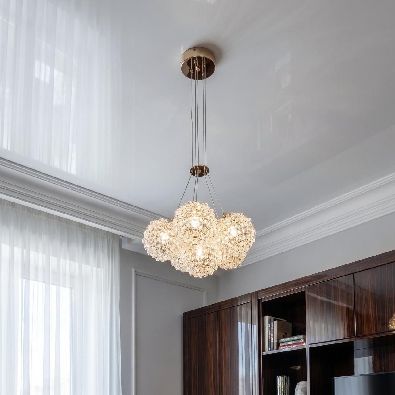 Люстра с хрустальными шариками Artlight 20W до 8 м² цвет Золото 567-B5GD Люстра с хрустальными шариками Artlight 20W до 8 м² цвет Золото 567-B5GD