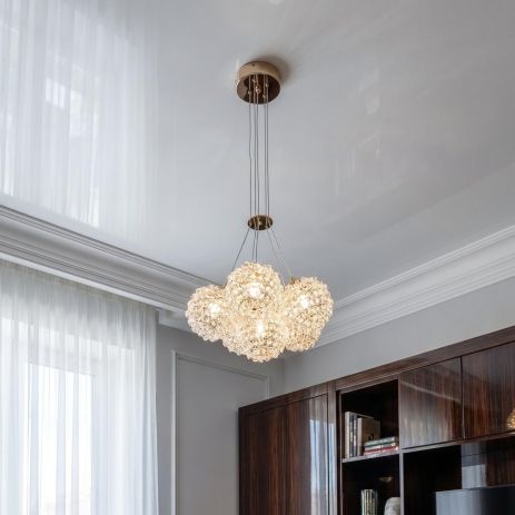 Люстра с хрустальными шариками Artlight 20W до 8 м² цвет Золото 567-B5GD Люстра с хрустальными шариками Artlight 20W до 8 м² цвет Золото 567-B5GD
