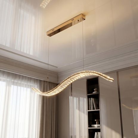 Люстра Лед волна Artlight 48W до 10 м² цвет Золото 523-1200-1-D-GD Люстра Лед волна Artlight 48W до 10 м² цвет Золото 523-1200-1-D-GD