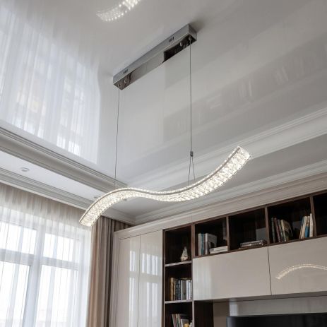 Люстра хрустальная волна Artlight 48W до 10 м² цвет Хром 523-1200-1-D-CH Люстра хрустальная волна Artlight 48W до 10 м² цвет Хром 523-1200-1-D-CH