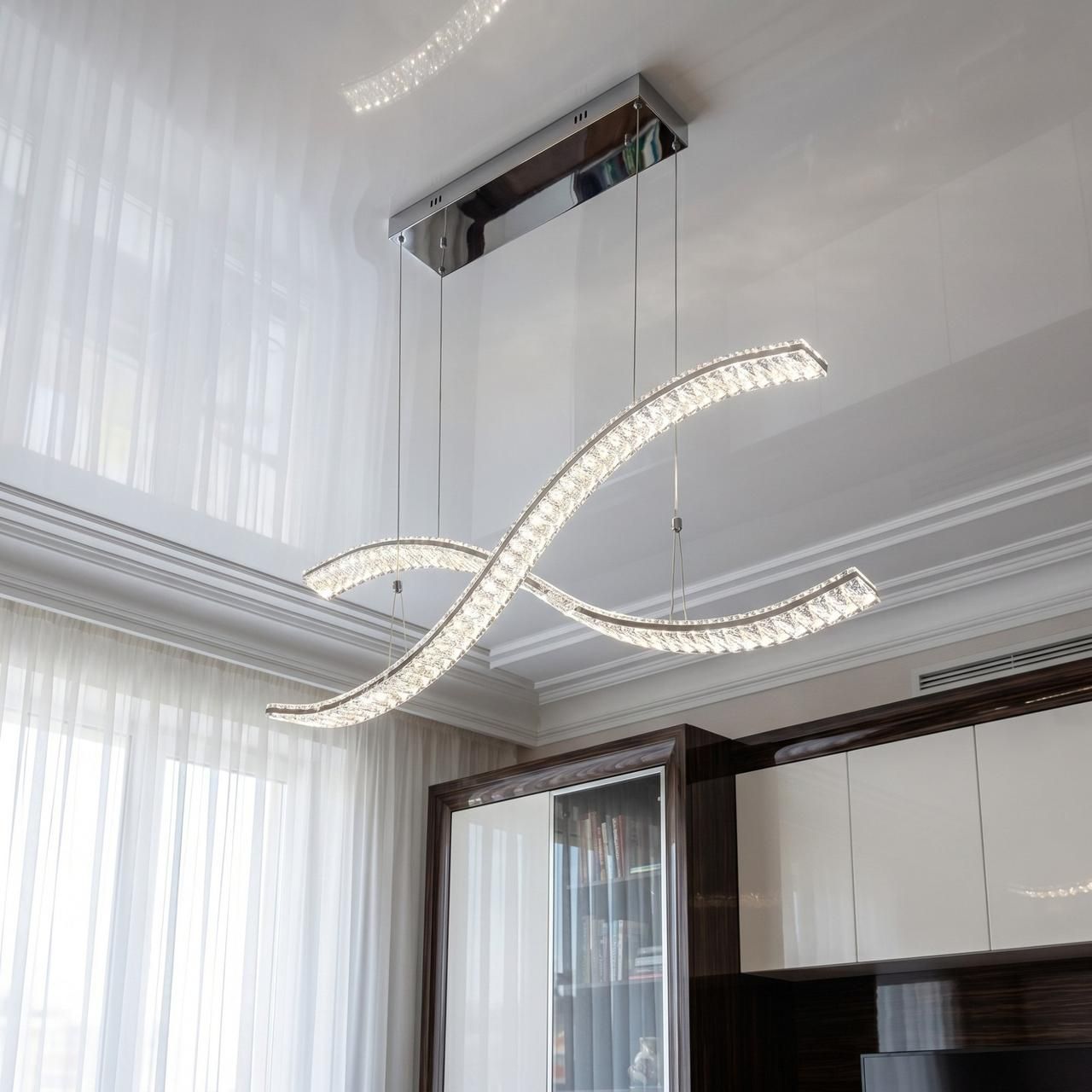Люстра две волны Artlight 90W до 20 м² цвет Хром 523-1200-2-C-CH Люстра две волны Artlight 90W до 20 м² цвет Хром 523-1200-2-C-CH