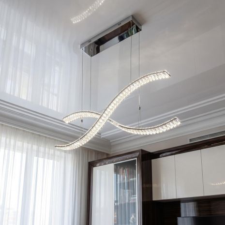 Люстра две волны Artlight 90W до 20 м² цвет Хром 523-1200-2-C-CH Люстра две волны Artlight 90W до 20 м² цвет Хром 523-1200-2-C-CH