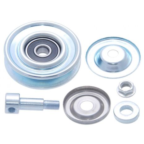 Комплект натяжного ролика поликлинового ремня Nissan (Zhengzhou) D22 NP300, FEBEST (0287P12)