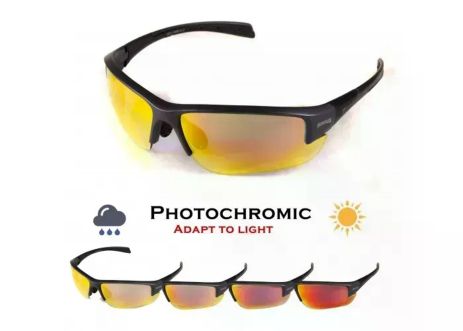 Очки фотохромные (защитные) Global Vision Hercules-7 Photochromic Anti-Fog (G-Tech™ red), фотохромные зеркальные красные.