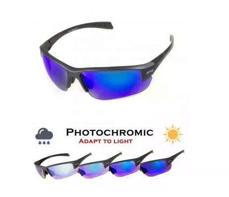 Окуляры фотохромные (защитные) Global Vision Hercules-7 Photochromic Anti-Fog (G-Tech™ blue), фотохромные зеркальные синие.