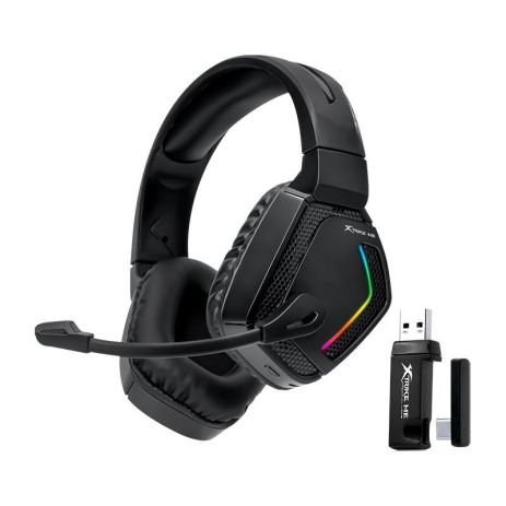 Навушники XTRIKE ME Tri-mode бездротовий headset GH-512W | 2x3.5mm*1+USB, 2.4G, RGB| black