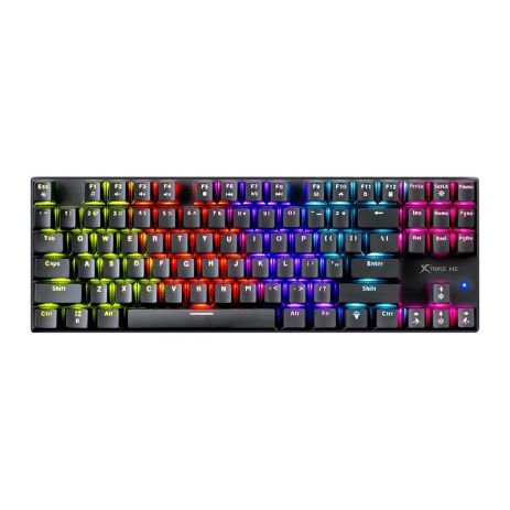 Клавіатура XTRIKE ME механічна wired keyboard GK-989 |87 Keys, RGB, EN Layout| black