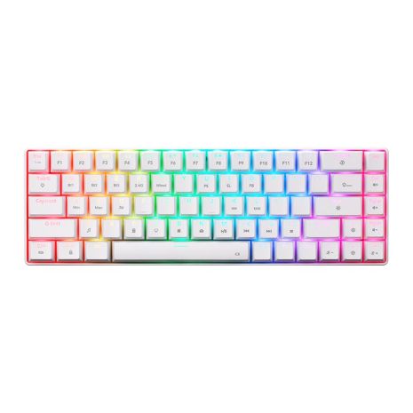 Клавиатура XTRIKE ME Tri-mode mechanical wireless keyboard GK-995W WH |68 Keys, BT/2.4G/Type-C, RGB, EN Layout| white