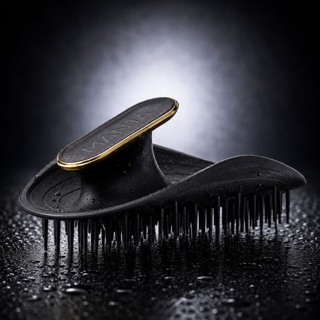 Щетка для волос черная MANTA Brush Black/Gold
