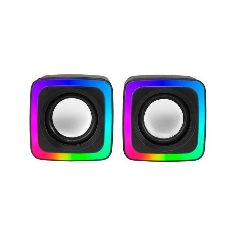 Акустика для ПК XTRIKE ME Wired Speaker SK-201 |3Wx2, 3.5mm+USB, RGB| black