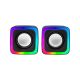 Акустика для ПК XTRIKE ME Wired Speaker SK-201 | 3Wx2, 3.5mm + USB, RGB | black