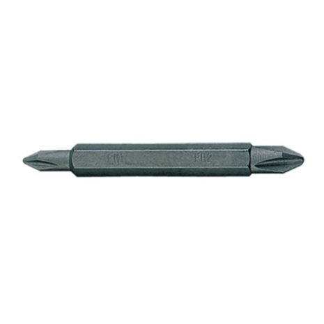 Бита торцевая 1/4" PH1 х PH2 L=60мм двусторонняя (уп.10) Бита торцевая 1/4" PH1 х PH2 L=60мм двусторонняя (уп.10)