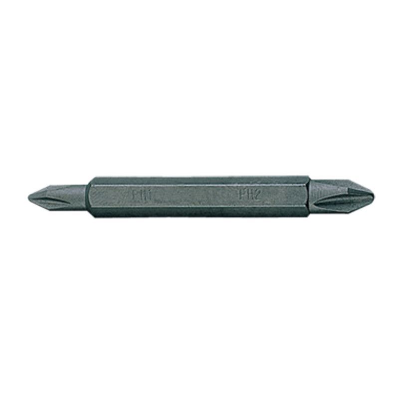 Бита торцевая 1/4" PH2 х PH2 L=60мм двусторонняя (уп.10) Бита торцевая 1/4" PH2 х PH2 L=60мм двусторонняя (уп.10)