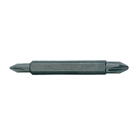 Бита торцевая 1/4" PH1 х PH2 L=60мм двусторонняя (уп.10)