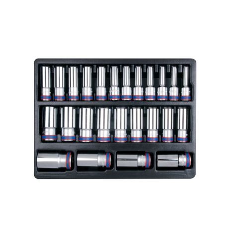 25PC.1/2"DR.DEEP SOCKET METRIC 12PT FOR TOOL TROLLEY KING TONY 9-4235MR 25PC.1/2"DR.DEEP SOCKET METRIC 12PT FOR TOOL TROLLEY KING TONY 9-4235MR