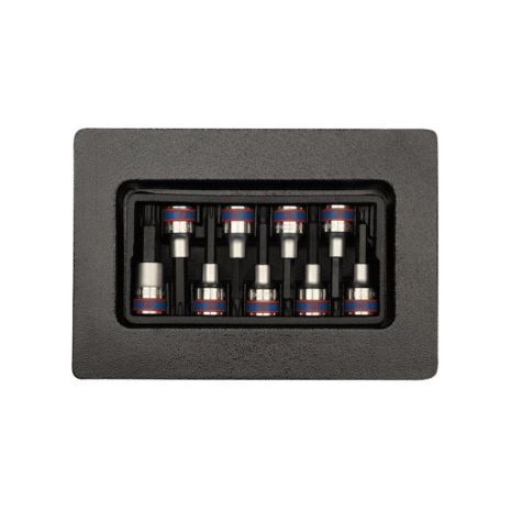 Набір головок TORX 1/2" Т20-Т60, KING TONY 9-4119PR