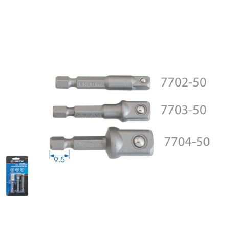 Набір перехідників 1/4" & 3/8" & 1/2" KING TONY 9103PR Набір перехідників 1/4" & 3/8" & 1/2" KING TONY 9103PR
