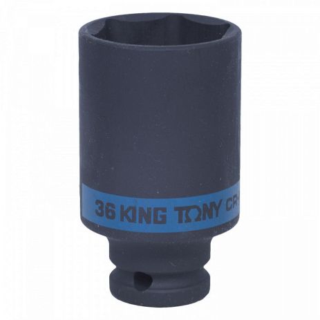 Ударна головка довга 1/2" 36мм 6PT BLACK KING TONY 443536M