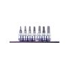Набор TORX 1/4" с отверстием 7 ед. в держателе (на планке)