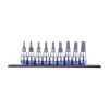 Набір TORX 1/4" 9 од. у тримачі T8-T40 (на планці) KING TONY 2109PR Набір TORX 1/4" 9 од. у тримачі T8-T40 (на планці) KING TONY 2109PR
