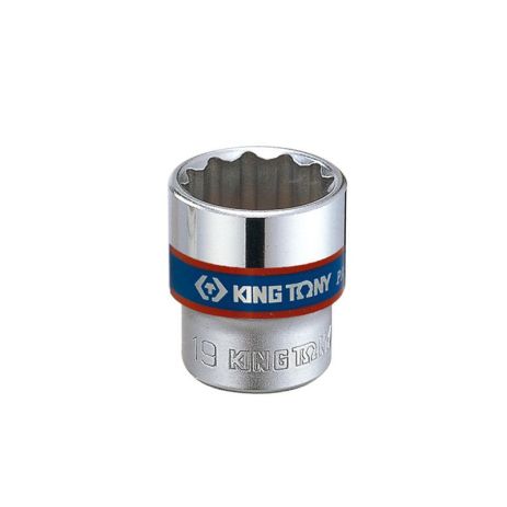 Головка торцевая хромированная 3/8" KING TONY, 17мм (звезда 12 гранн.)