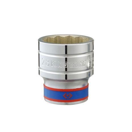 Торцева 12-гранна головка KING TONY 1/2" на 10 мм, хромована