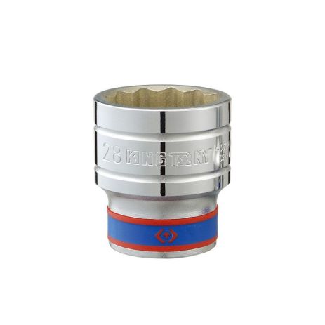 Торцева 12-гранна головка KING TONY 1/2" на 10 мм, хромована