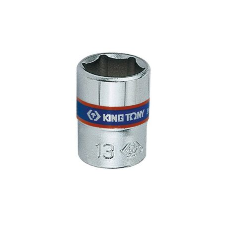 Головка торцевая хромированная 1/4" KING TONY, 12мм (6 гранн.)