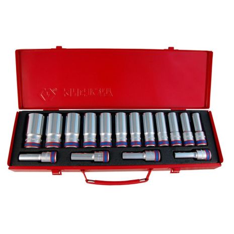 Набор головок 1/2" 16 ед. 12-ти гранные, длинные (10-32mm) Набор головок 1/2" 16 ед. 12-ти гранные, длинные (10-32mm)