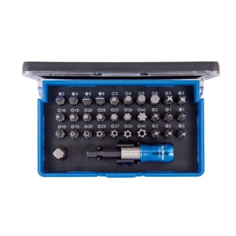 Набір вставок (біт) 1/4", TORX, HEX, PZ, PH, SLOT, 32 предмети King Tony Набір вставок (біт) 1/4", TORX, HEX, PZ, PH, SLOT, 32 предмети King Tony
