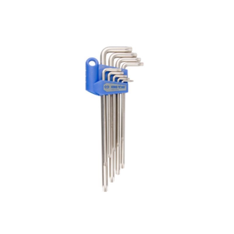 Набор Torx 9 ед. (Т10-Т50) с отв. Г-образных удлиненых Набор Torx 9 ед. (Т10-Т50) с отв. Г-образных удлиненых