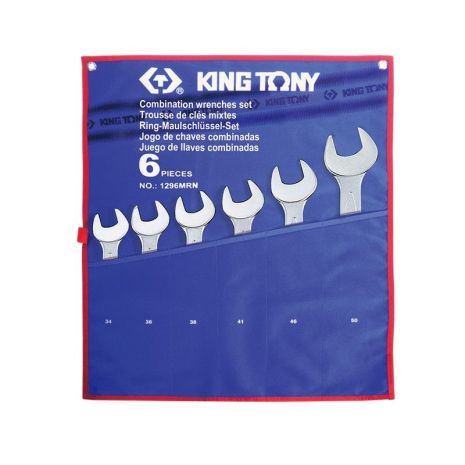 Набор ключей комби 6шт. (34-50мм) KING TONY