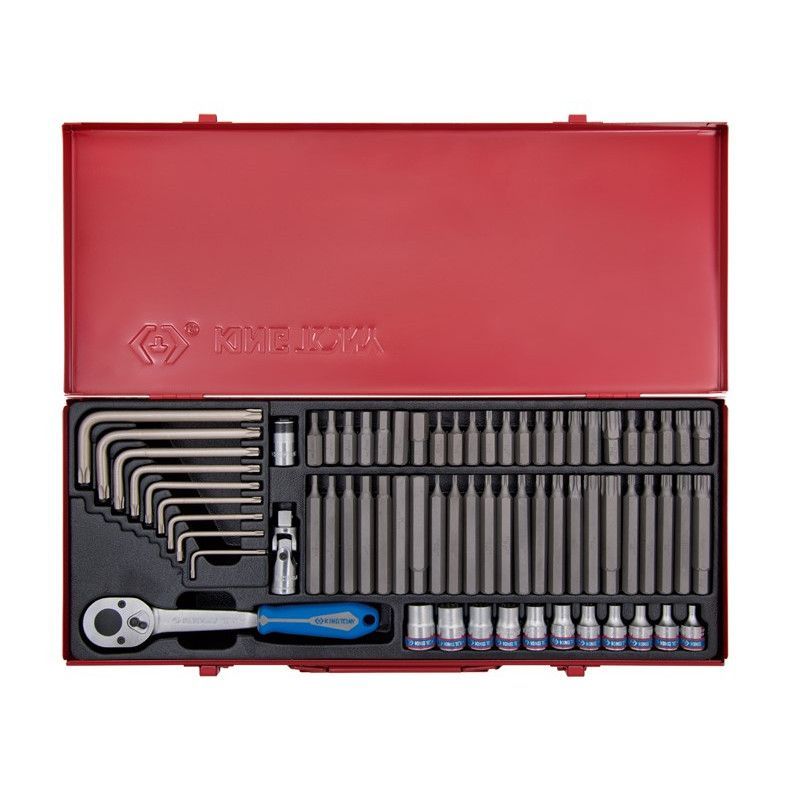 Набор вставок (бит) 3/8", TORX, SPLINE, HEX, 69 предметов Набор вставок (бит) 3/8", TORX, SPLINE, HEX, 69 предметов