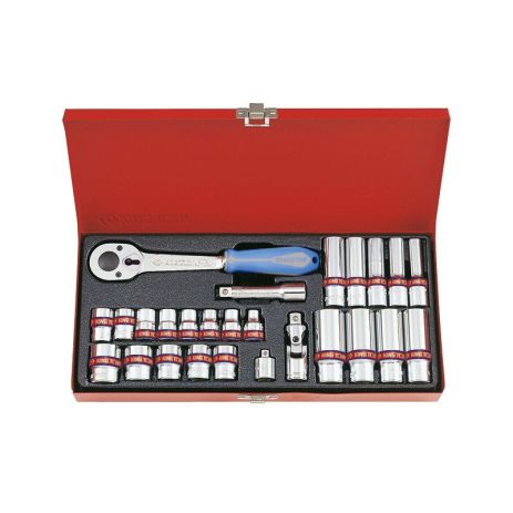 Набор головок 3/8" 26 ед. 12-ти гранные,короткие+длинные, дюймовые
