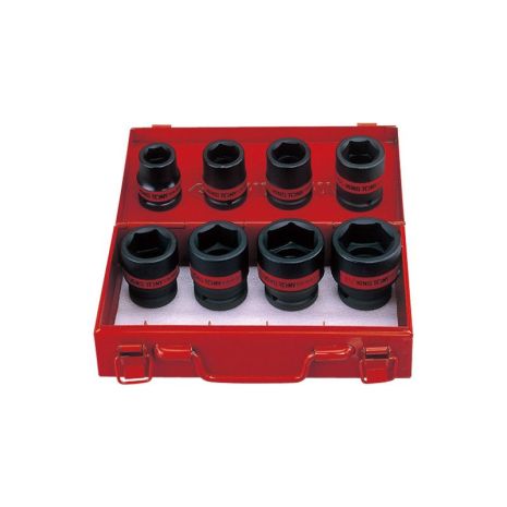 Набор головок 3/4" 8 ед. 6-ти гранные,короткие, дюймовые, ударные (3/4" - 1-1/2") Набор головок 3/4" 8 ед. 6-ти гранные,короткие, дюймовые, ударные (3/4" - 1-1/2")