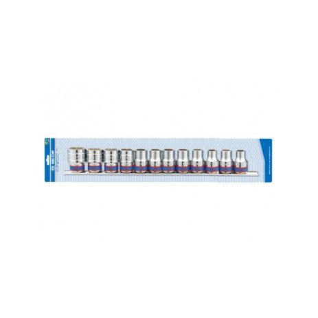 Набор головок 1/2" 8 ед. 6-ти гранные, (10-24mm) на планке