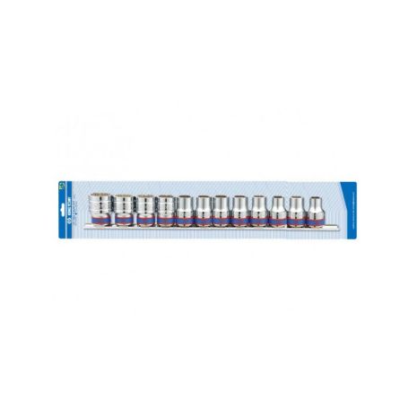 Набор головок 1/2" 8 ед. 6-ти гранные, (10-24mm) на планке